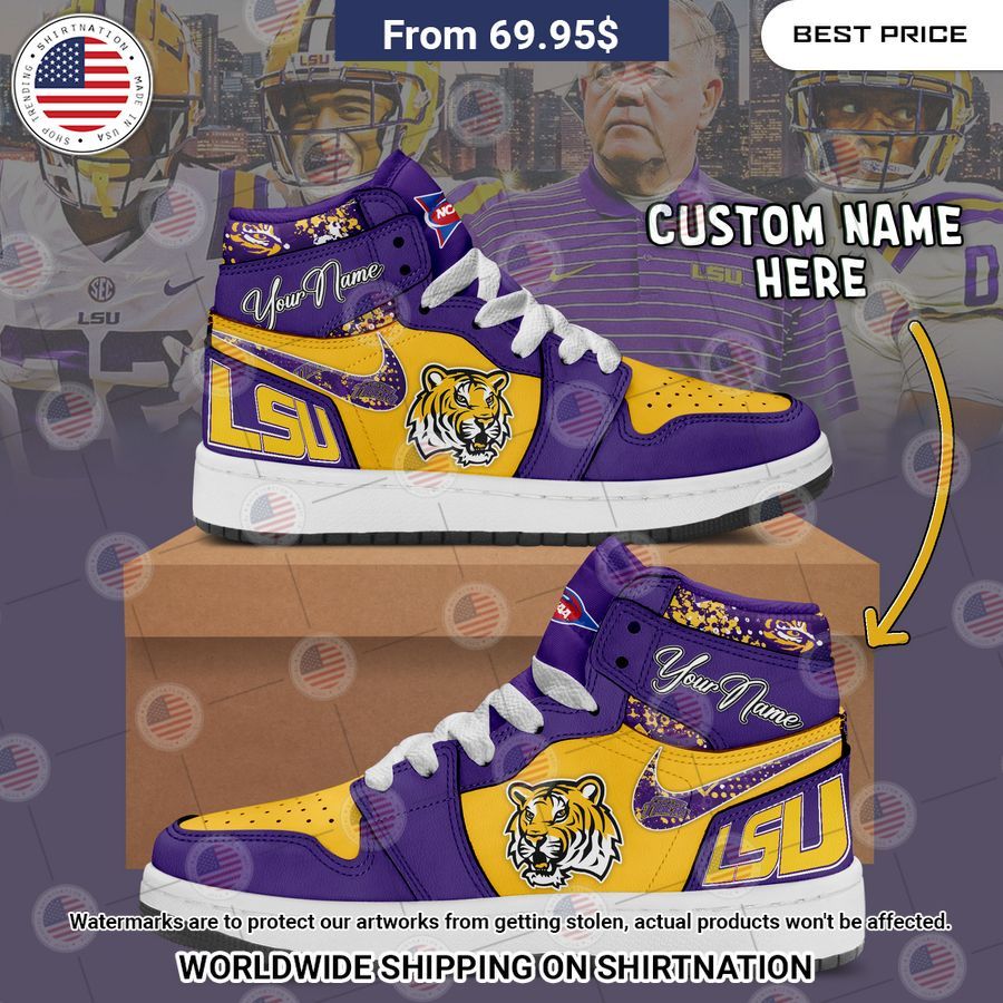 LSU Tigers Custom Air Jordan 1 I can see the development in your personality