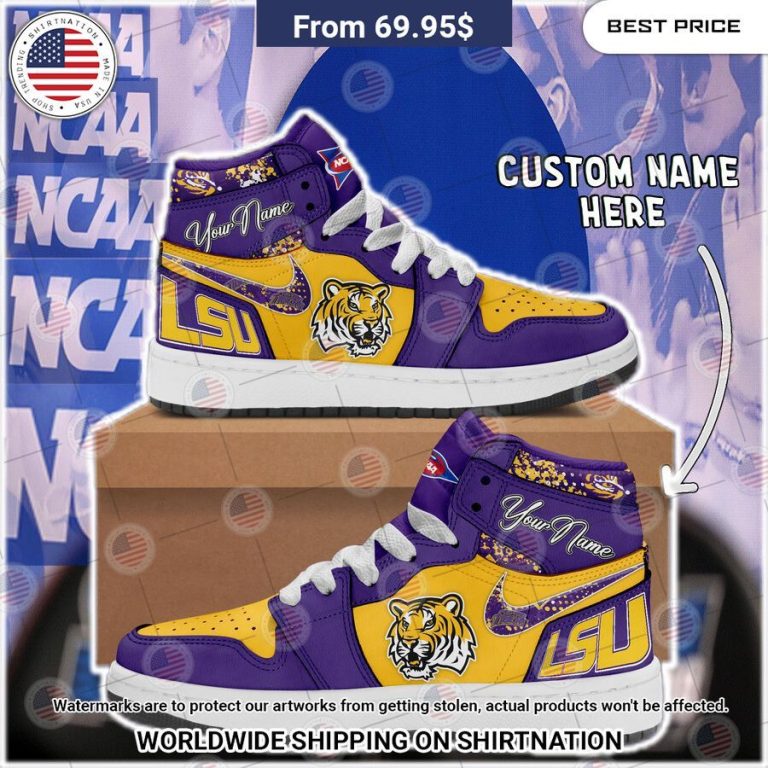 LSU Tigers Custom Air Jordan 1 Oh! You make me reminded of college days