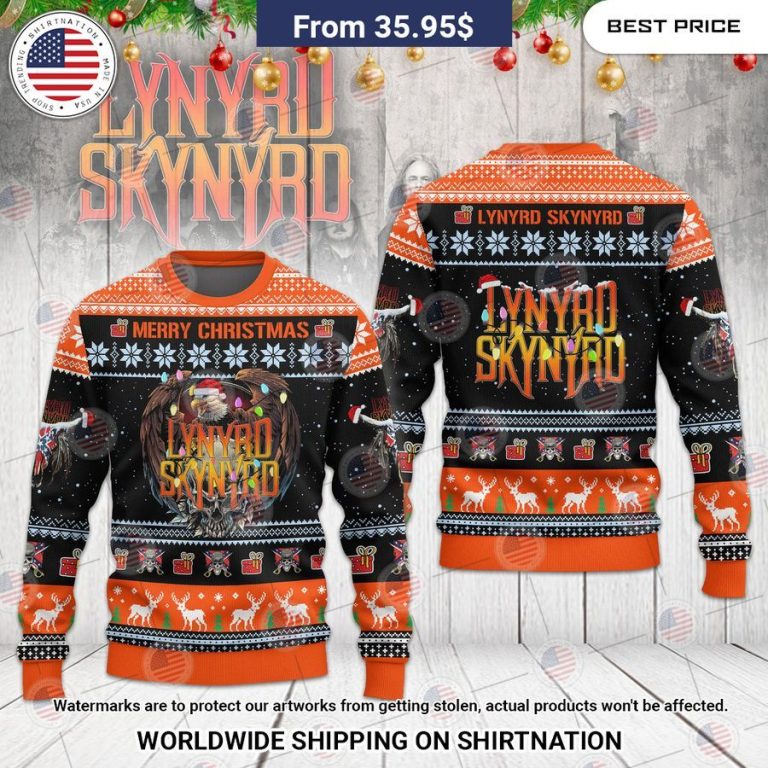 Lynyrd Skynyrd Merry Christmas Sweater This is awesome and unique