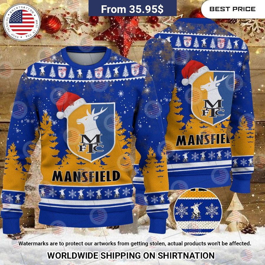 Mansfield Town Christmas Sweater Coolosm
