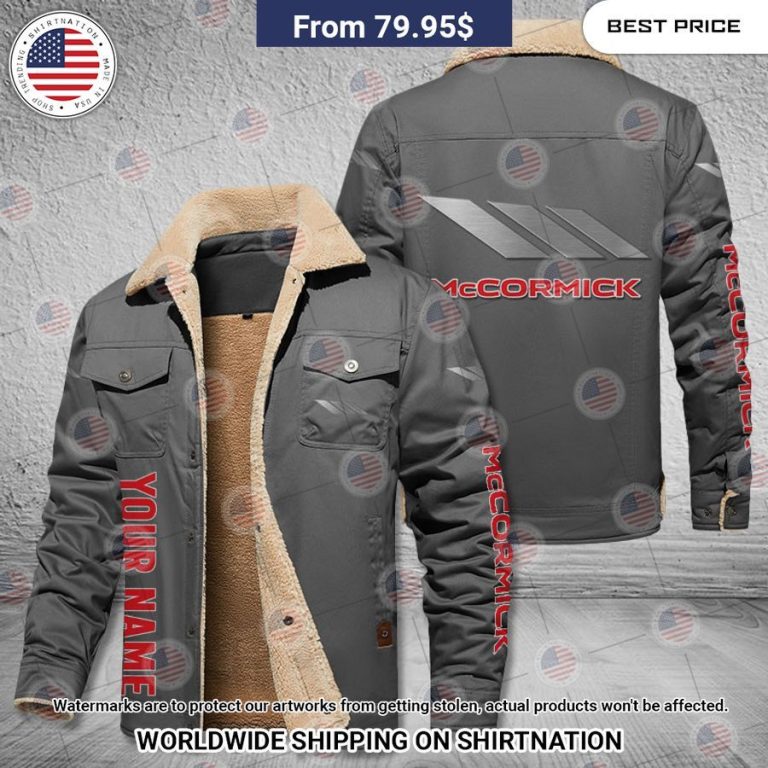 McCormick Custom Name Fleece Leather Jacket It is too funny