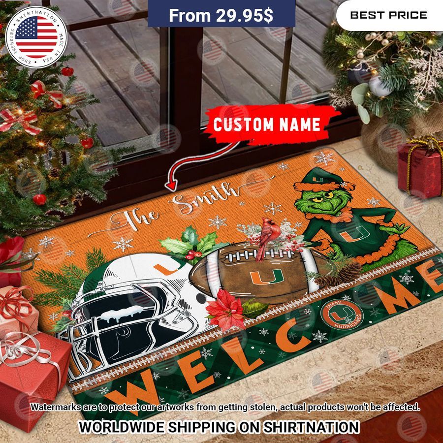 miami hurricanes grinch christmas welcome personalized doormat 1 166.jpg