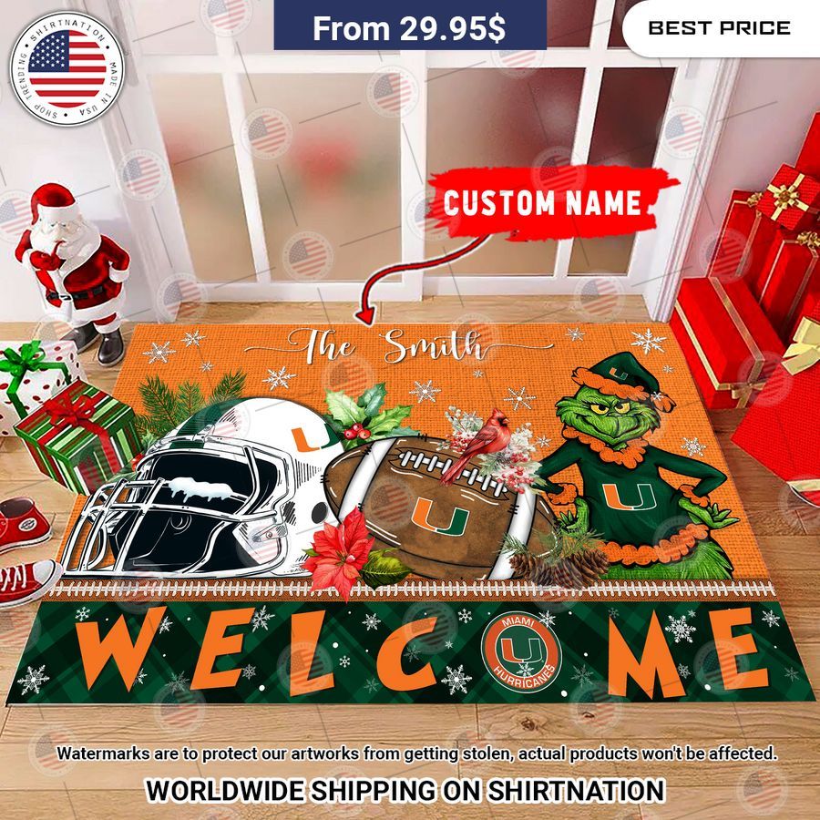 miami hurricanes grinch christmas welcome personalized doormat 2 483.jpg