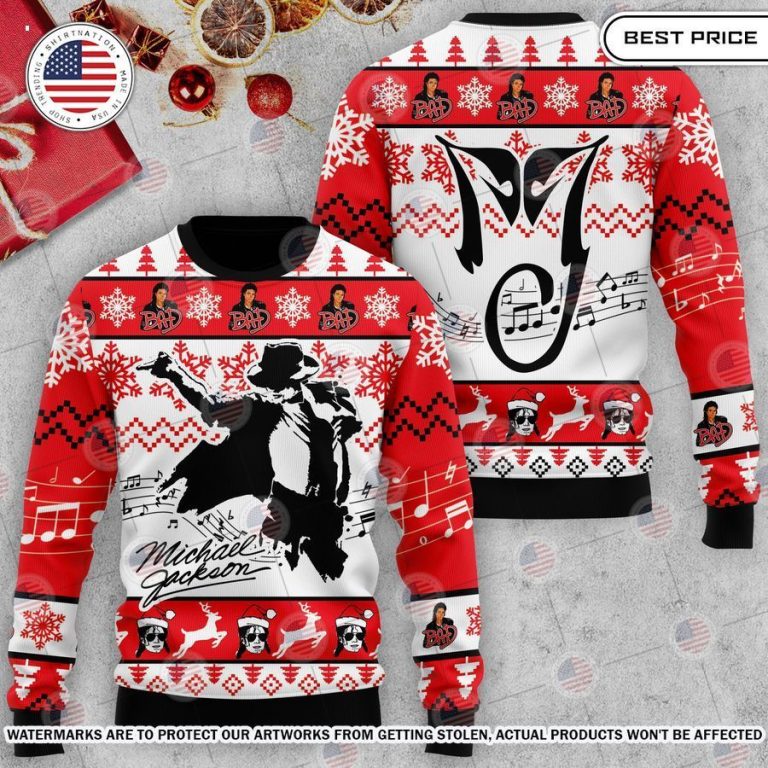 Michael Jackson Christmas Sweater Nice photo dude