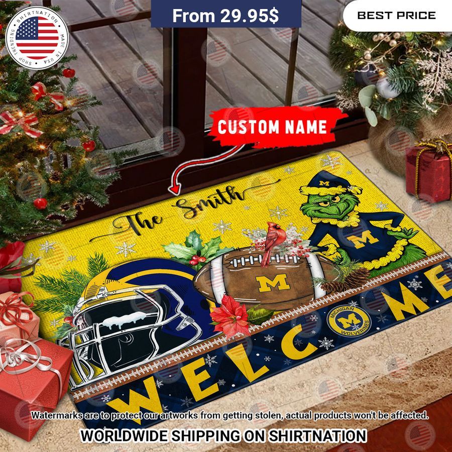 michigan wolverines grinch christmas welcome personalized doormat 1 764.jpg