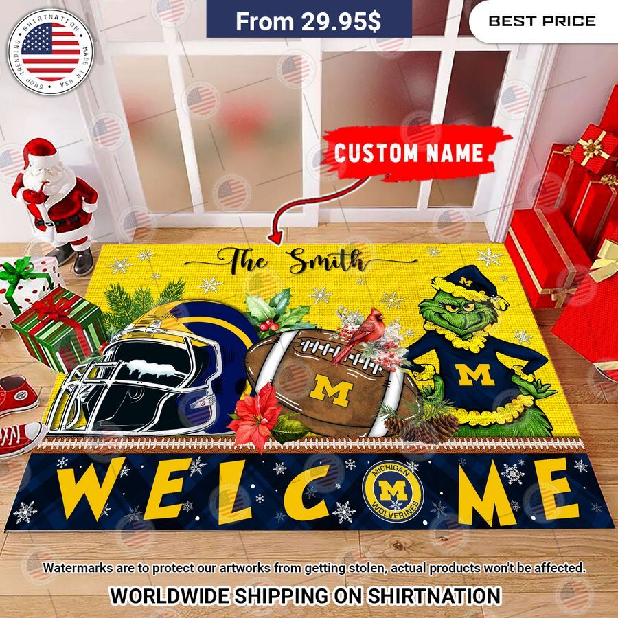 michigan wolverines grinch christmas welcome personalized doormat 2 555.jpg