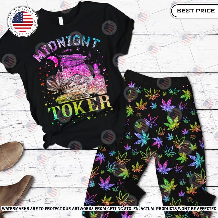 Midnight Toker Weed Pajamas Set My words are less to describe this picture.