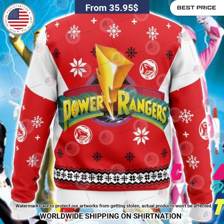 Mighty Morphin Power Rangers Red Sweater Nice photo dude