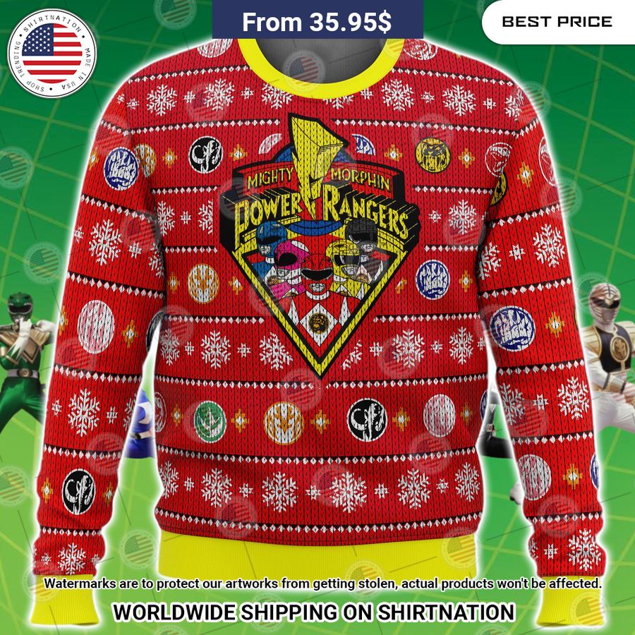 Mighty Morphin Power Rangers Sweater Good click