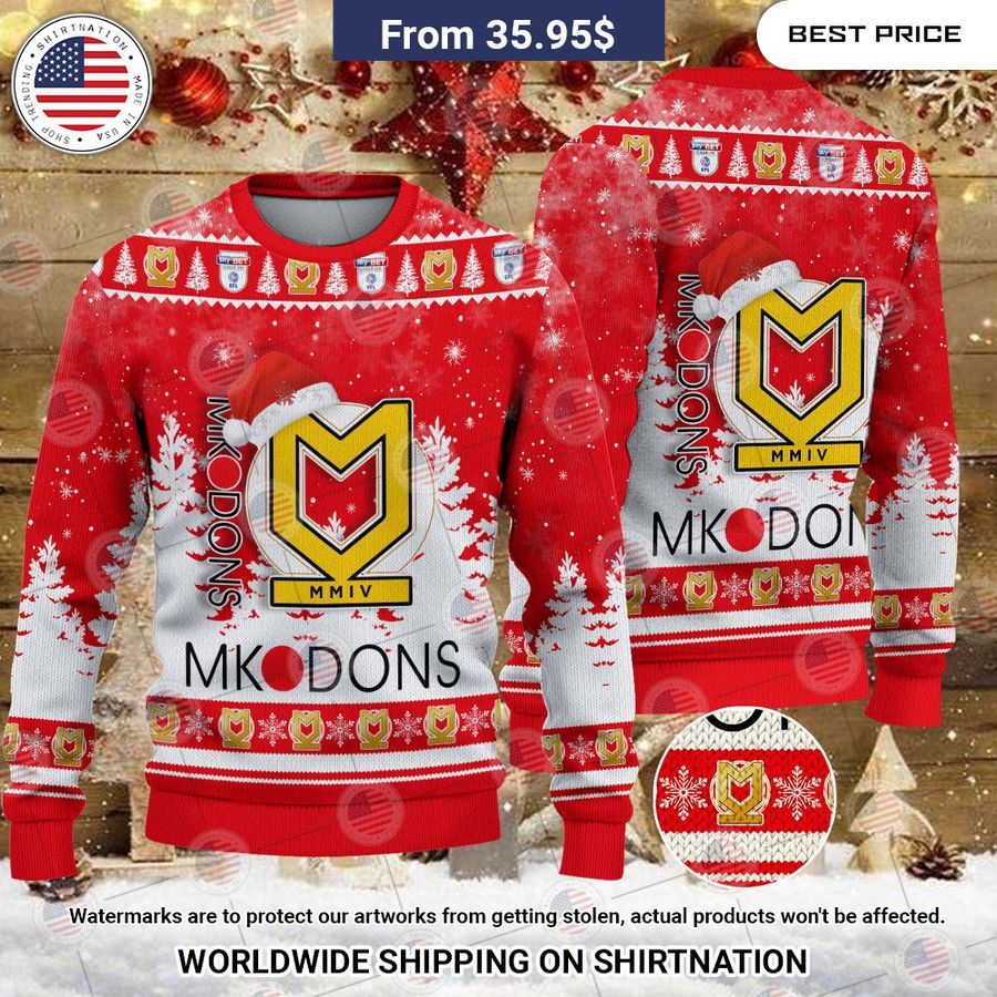 Milton Keynes Dons Christmas Sweater Unique and sober
