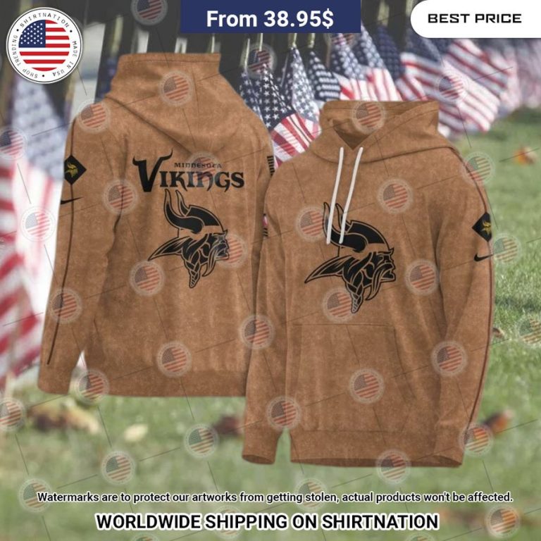 Minnesota Vikings 2023 Salute To Service Hoodie Elegant picture.