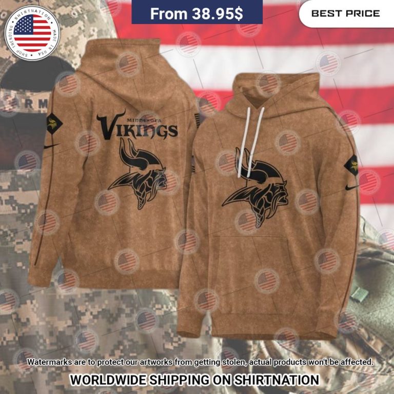 Minnesota Vikings 2023 Salute To Service Hoodie Nice bread, I like it