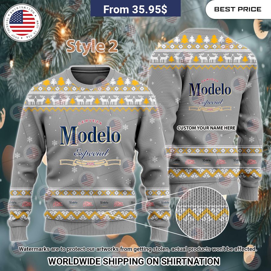 Modelo Custom Christmas Sweaters Looking so nice