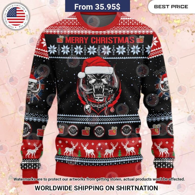 Motorhead Merry Christmas Sweater Lovely smile