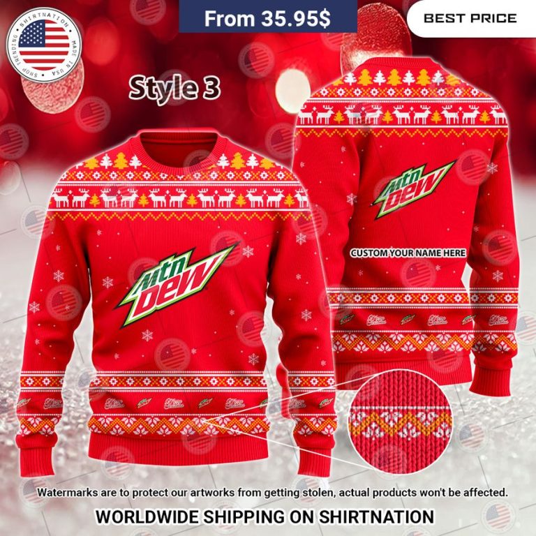 Mountain Dew Custom Christmas Sweaters This is your best picture man