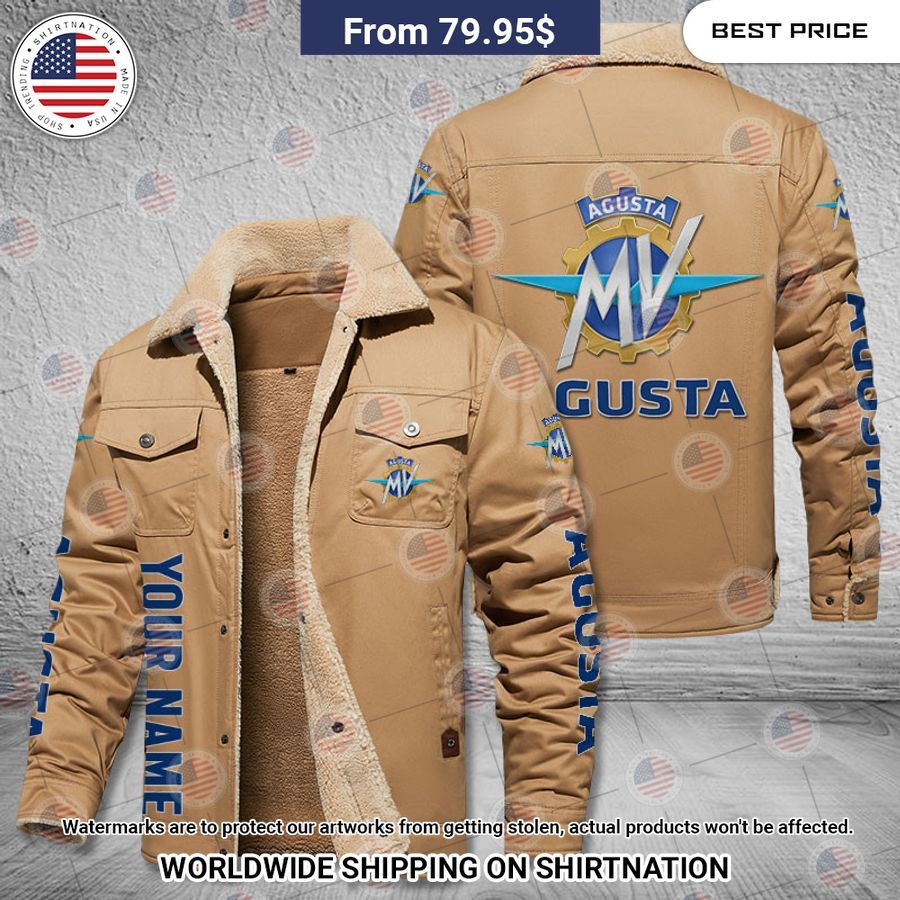 MV Agusta Custom Fleece Leather Jacket You look so healthy and fit
