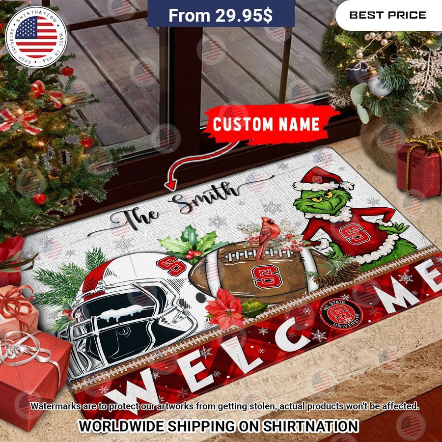 nc state wolfpack grinch christmas welcome personalized doormat 1 850.jpg
