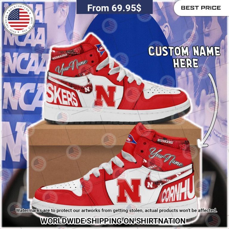 Nebraska Cornhuskers Custom Air Jordan 1 You look elegant man