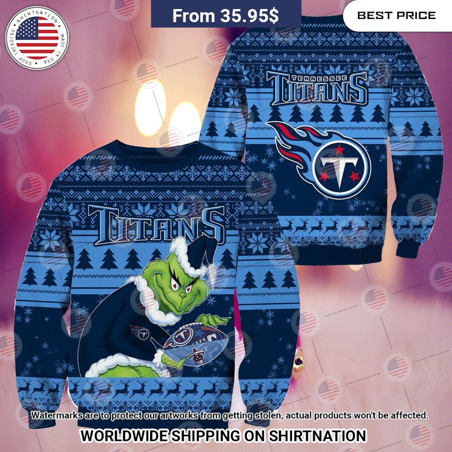 NEW Tennessee Titans Grinch Christmas Sweater Wow! What a picture you click