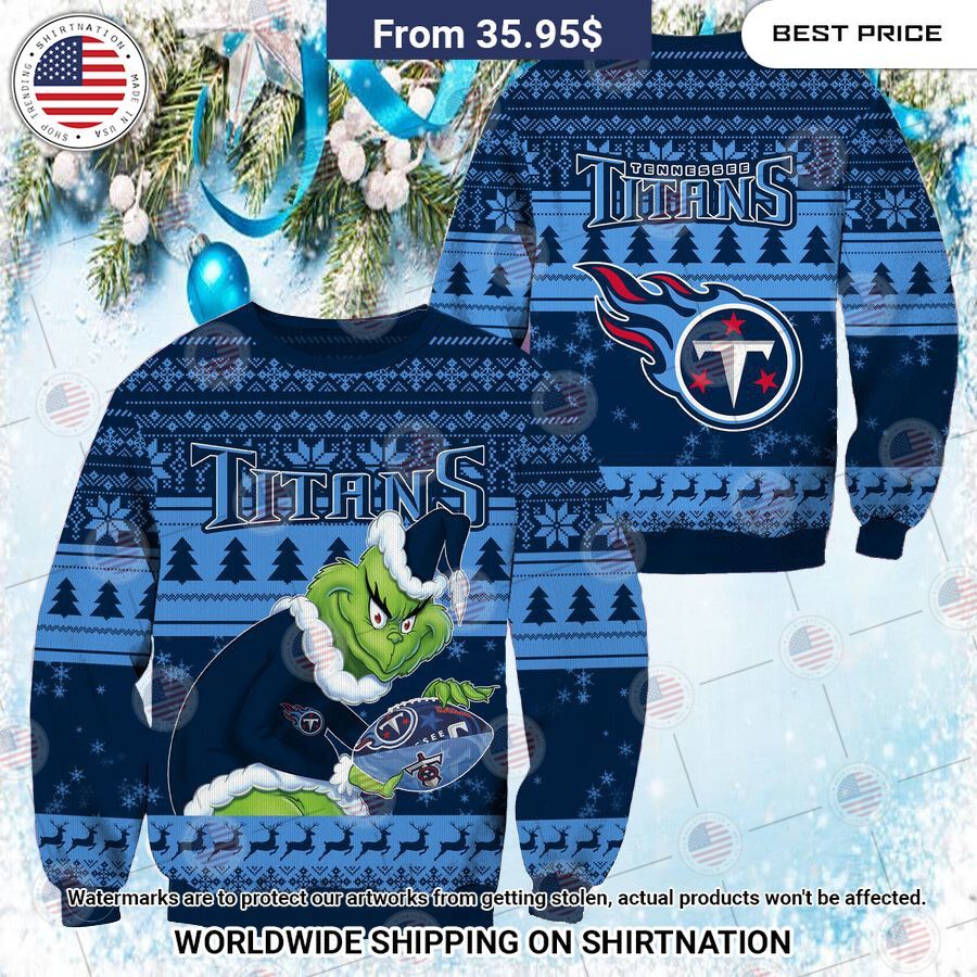 NEW Tennessee Titans Grinch Christmas Sweater You are always amazing