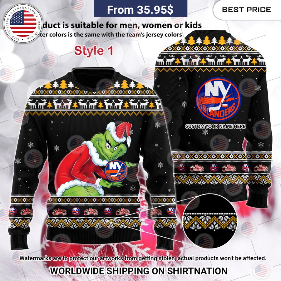 New York Islanders Grinch Sweater My favourite picture of yours