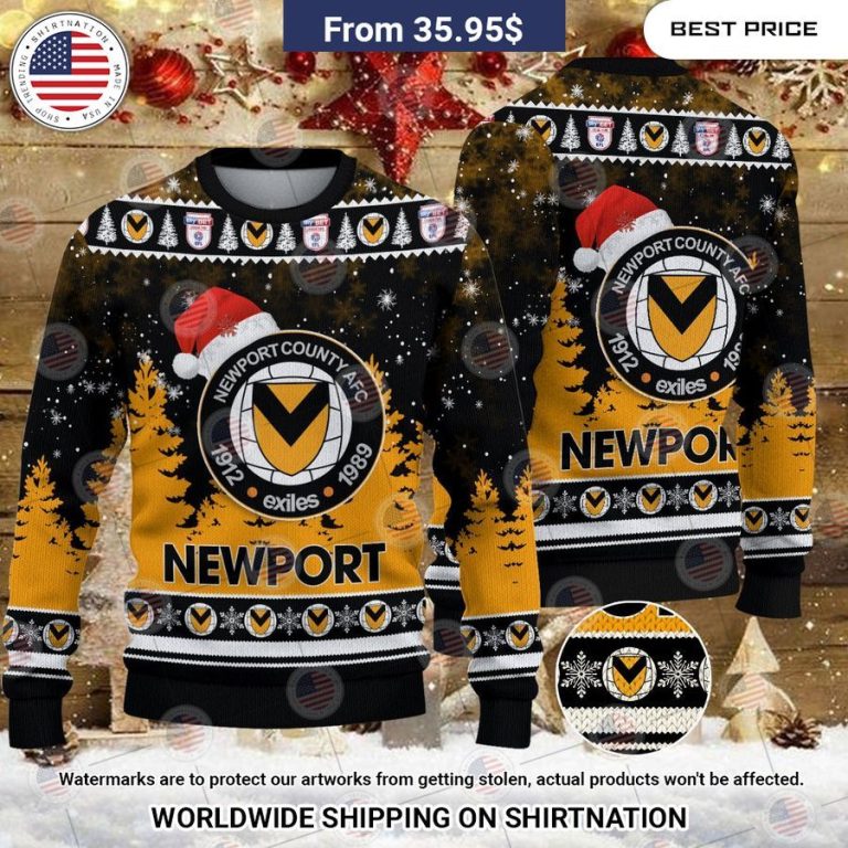 Newport County Christmas Sweater You are getting me envious with your look