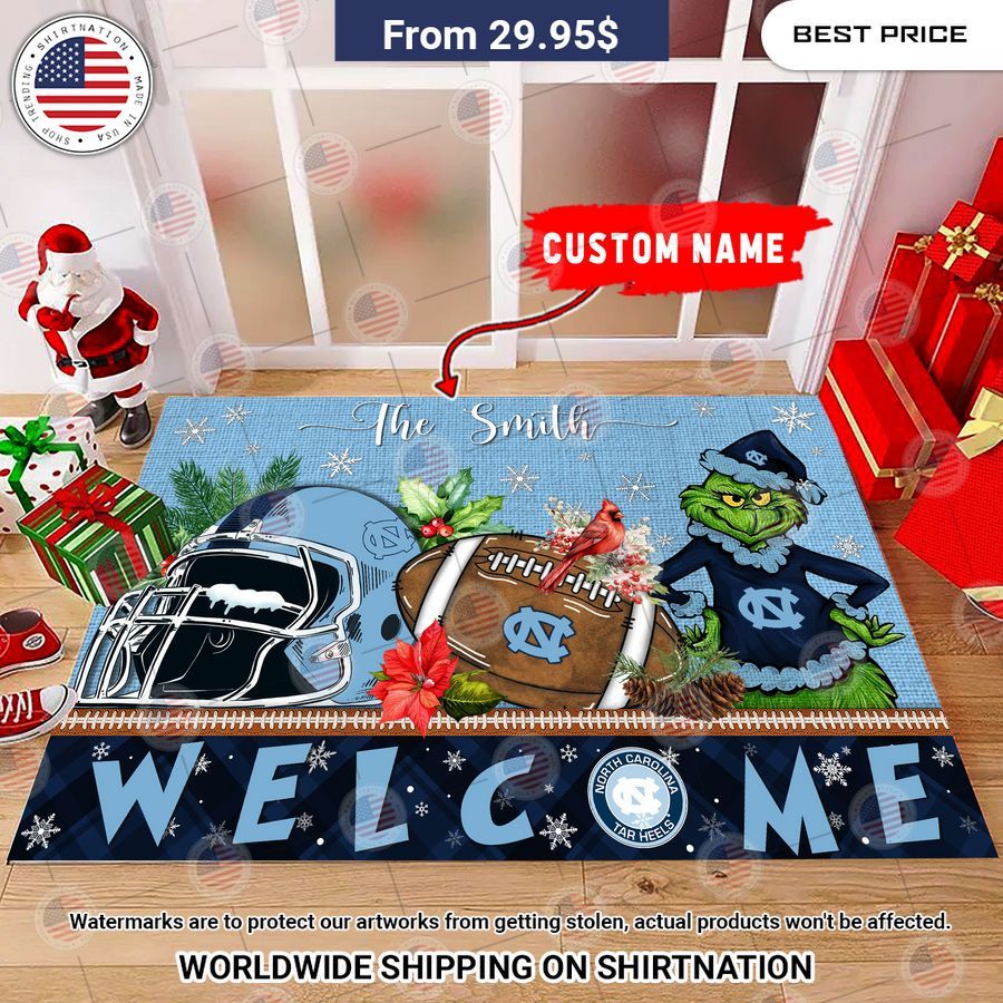 north carolina tar heels grinch christmas welcome personalized doormat 2 75.jpg