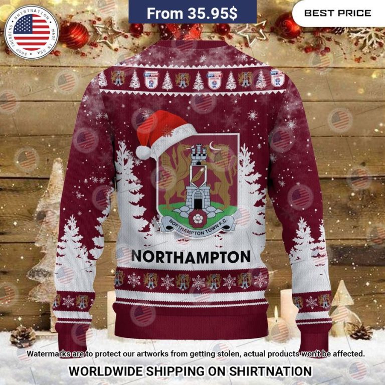 Northampton Town F.C Christmas Sweater Beautiful Mom, beautiful daughter