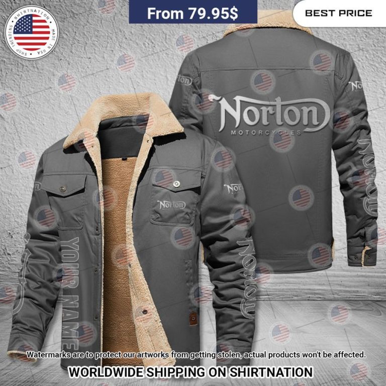 Norton Custom Fleece Leather Jacket Your beauty is irresistible.