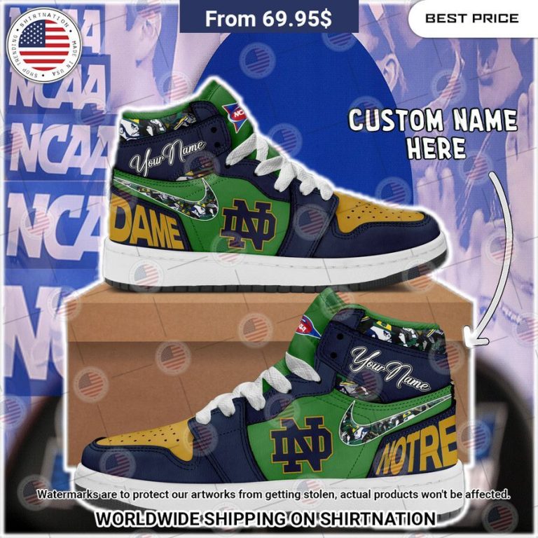 Notre Dame Fighting Irish Custom Air Jordan 1 Wow! What a picture you click