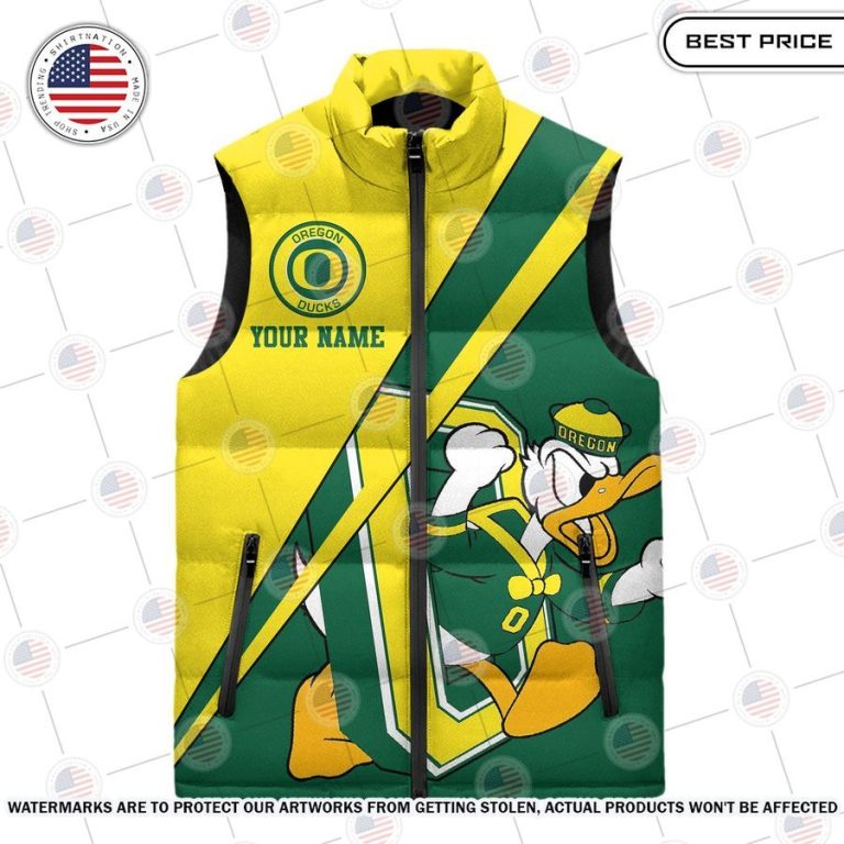 Oregon Ducks Custom Sleeveless Down Jacket You guys complement each other