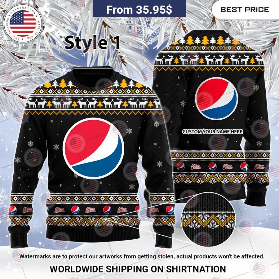 Pepsi Custom Christmas Sweaters You look too weak