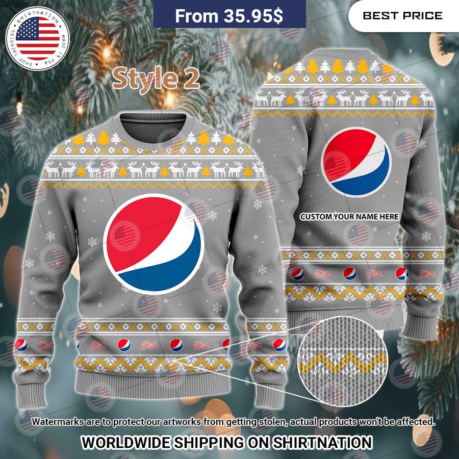 Pepsi Custom Christmas Sweaters Pic of the century