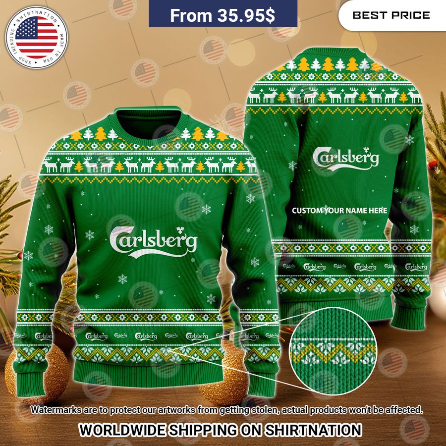 Personalized Carlsberg Christmas Sweater This is awesome and unique