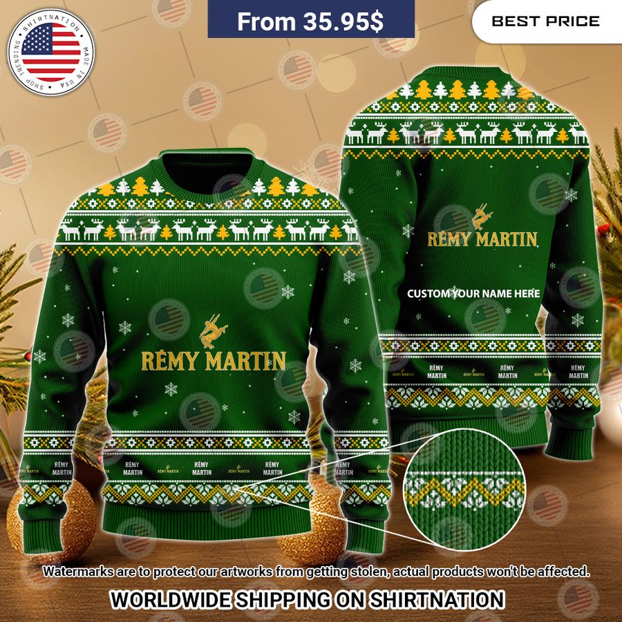 Personalized Rémy Martin Christmas Sweater Cutting dash