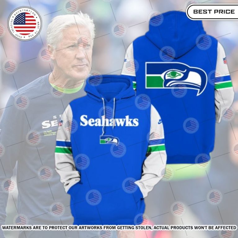 Pete Carroll Seattle Seahawks throwback Hoodie Cuteness overloaded