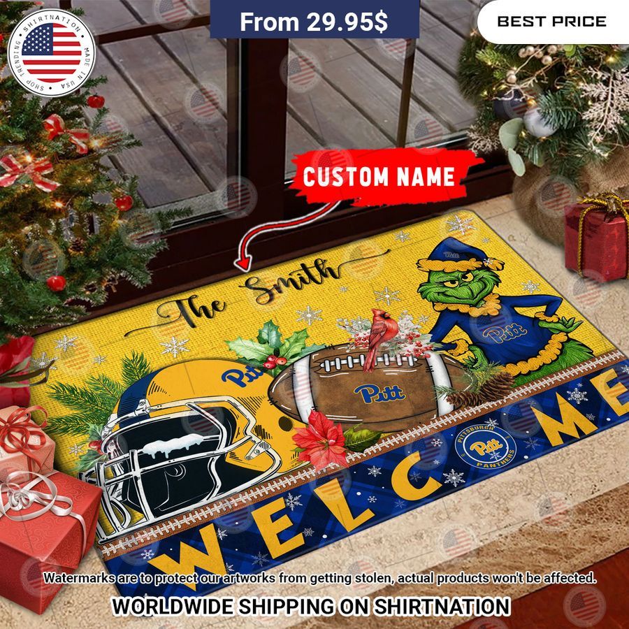 pittsburgh panthers grinch christmas welcome personalized doormat 1 354.jpg