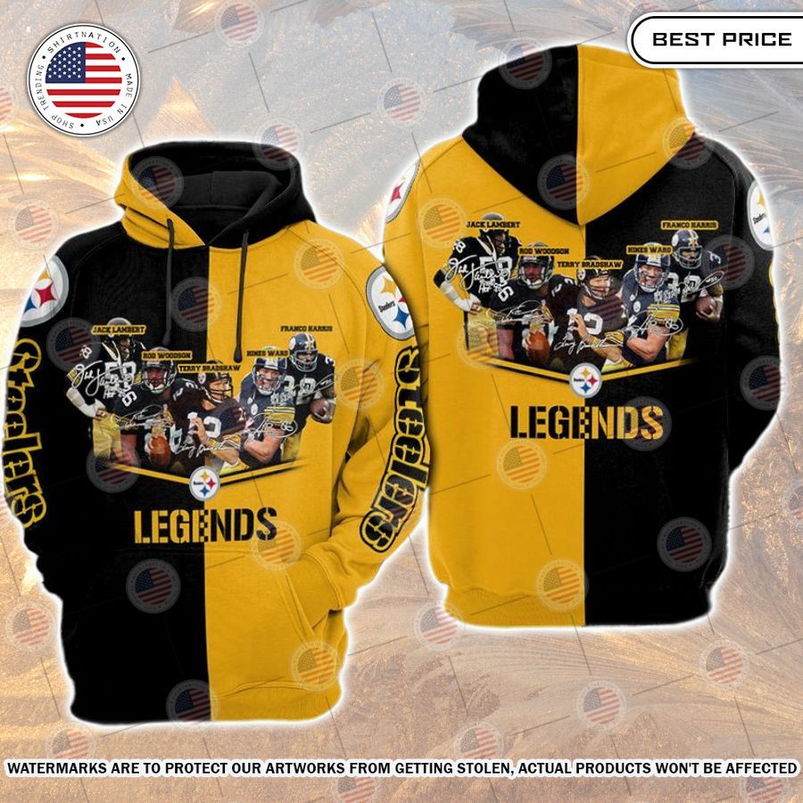 Pittsburgh Steelers Legends Signatures Hoodie I am in love with your dress