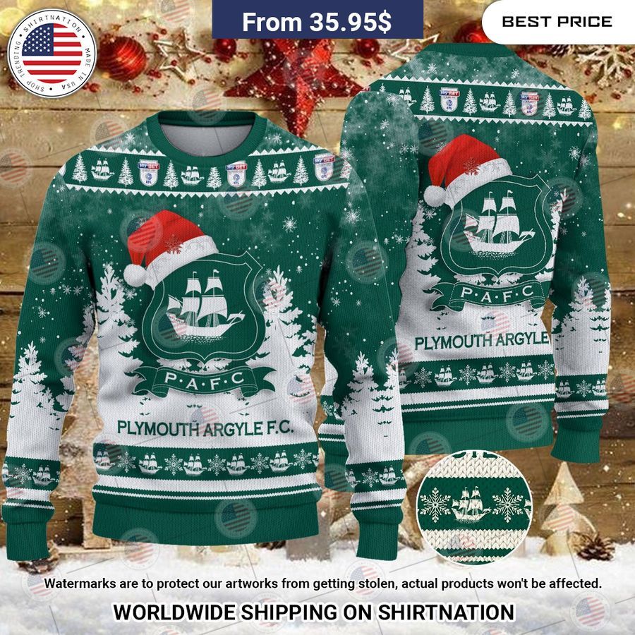 Plymouth Argyle Christmas Sweater Pic of the century