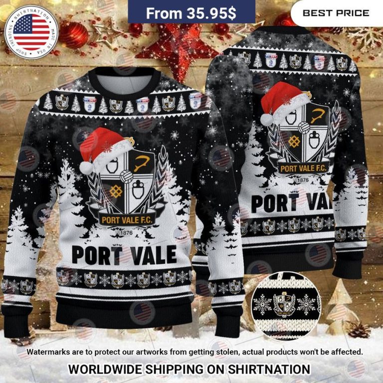 Port Vale Christmas Sweater Oh! You make me reminded of college days