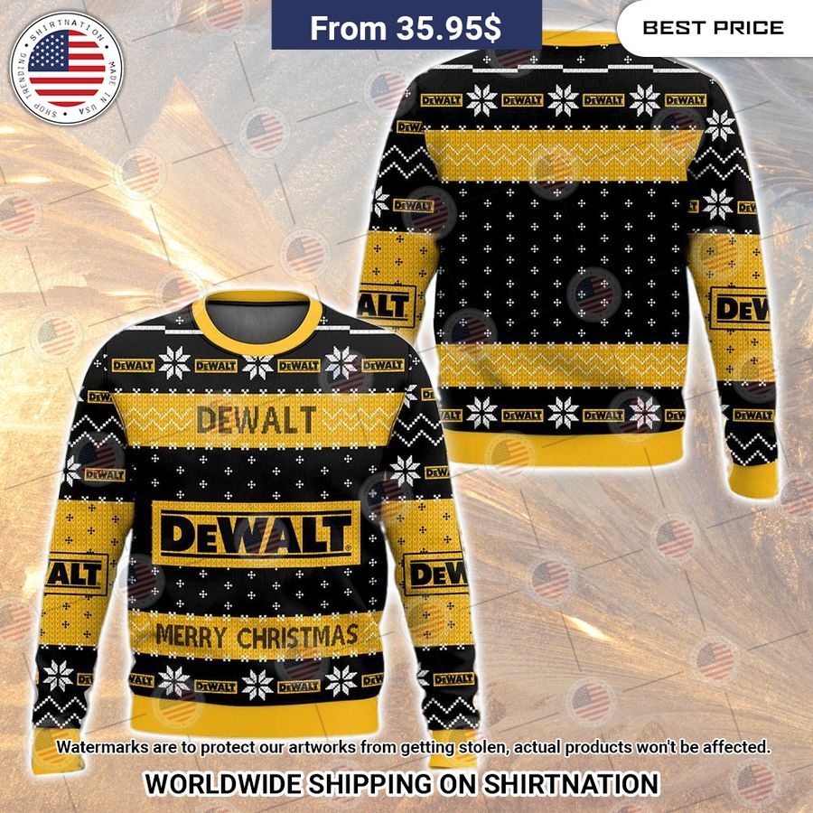 Power Tools Dewalt Merry Christmas Sweater Oh my God you have put on so much!