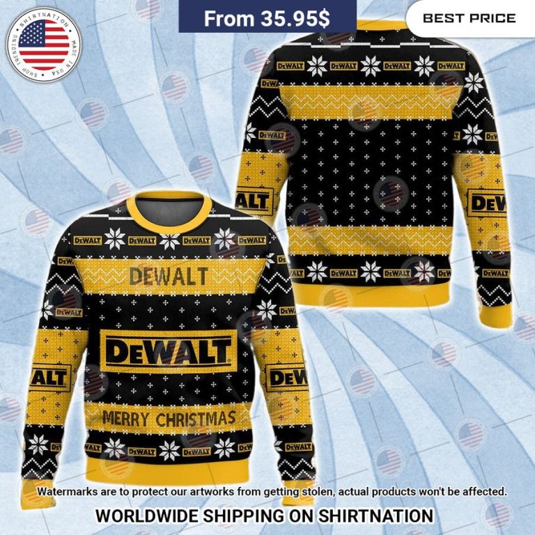 Power Tools Dewalt Merry Christmas Sweater Is this your new friend?