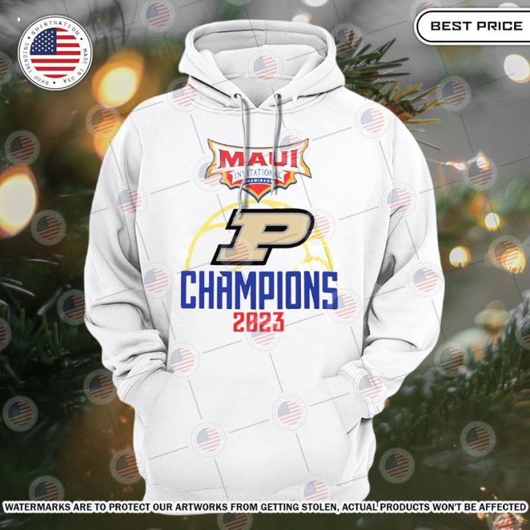 Purdue Boilermakers Basketball Maui champion 2023 hoodie Pic of the century