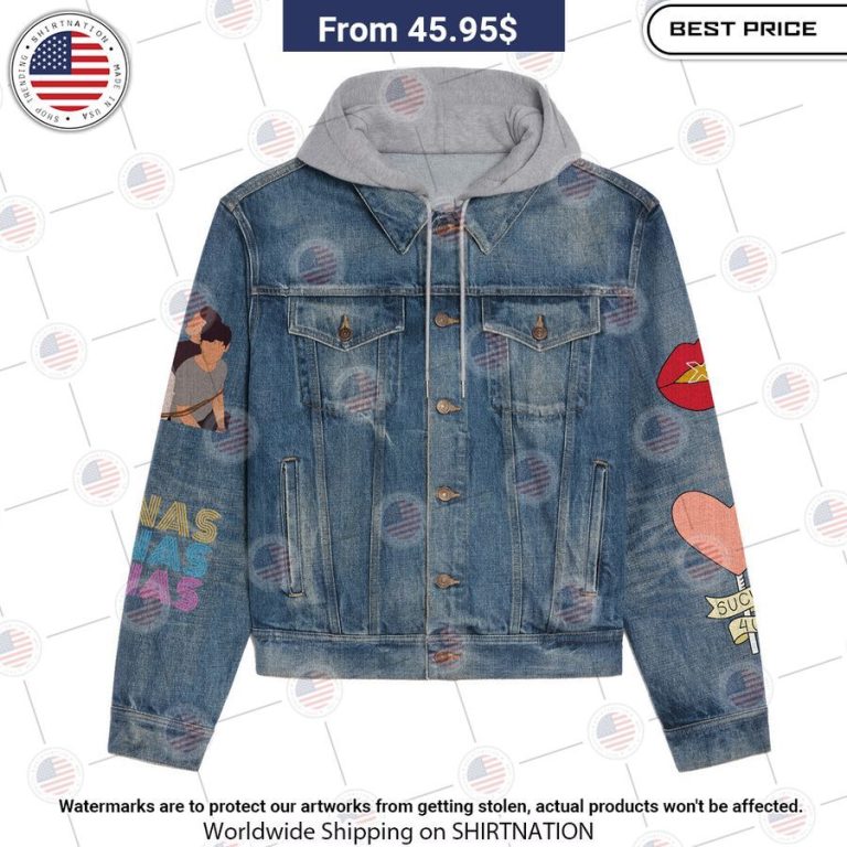 Raised On Jonas Brothers Hooded Denim Jacket Loving click