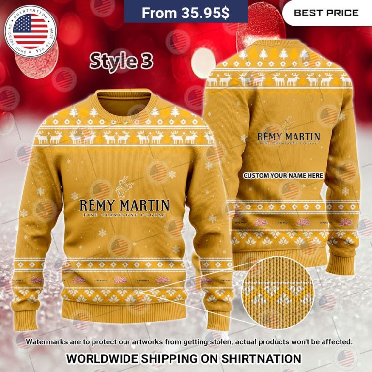 Rémy Martin Custom Christmas Sweaters You look elegant man