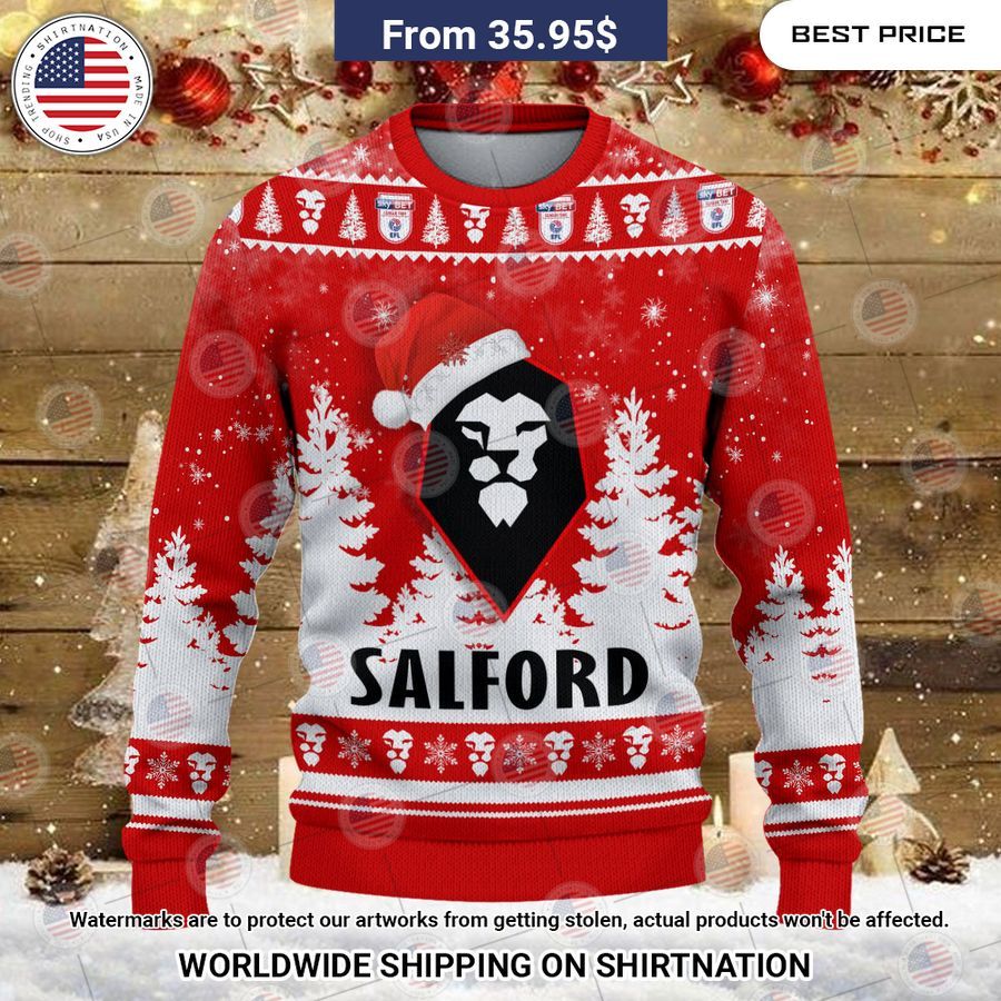 Salford City Christmas Sweater How did you learn to click so well