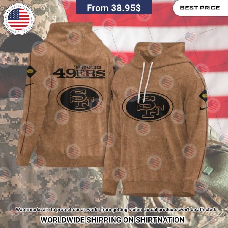 San Francisco 49ers 2023 Salute To Service Hoodie This place looks exotic.