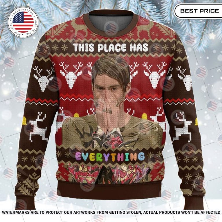 Saturday Night Stefon This place has everything Sweater Ah! It is marvellous