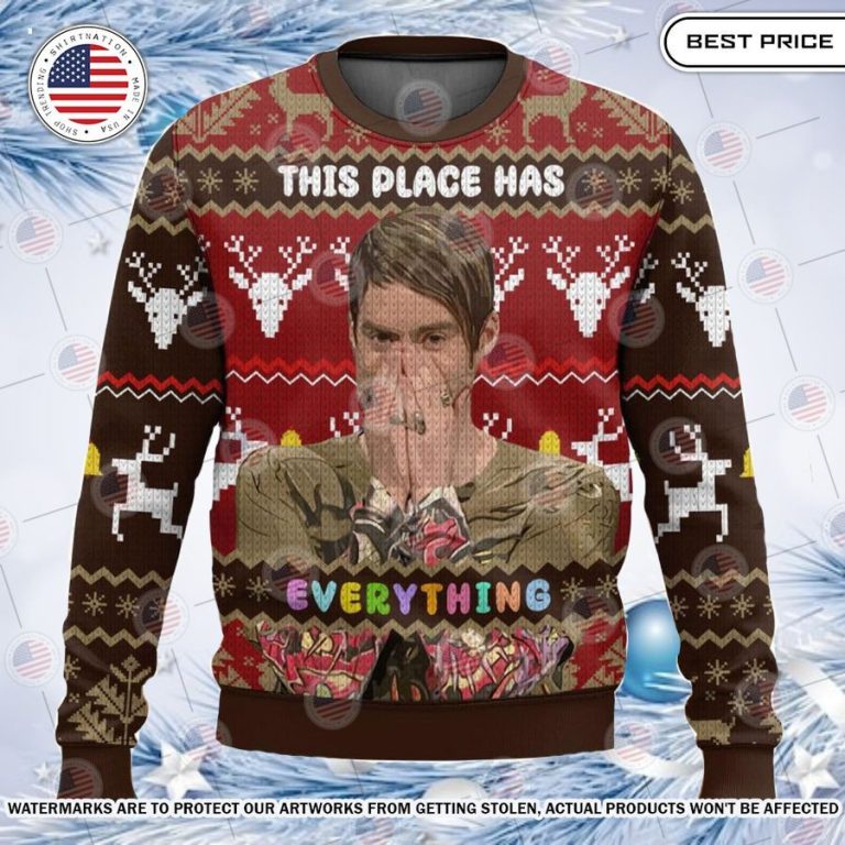 Saturday Night Stefon This place has everything Sweater You look elegant man