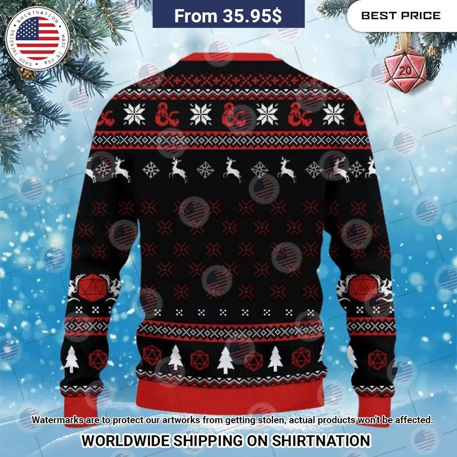 Sheep'S Head Dungeons & Dragons Christmas Sweater Eye soothing picture dear